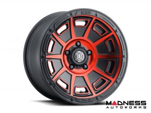 Ford Bronco Custom Wheels (1) - Victory - Satin Black w/ Red Tint - 17 X 8.5 / 6 x 5.5 / 0 / 4.75" - Icon 